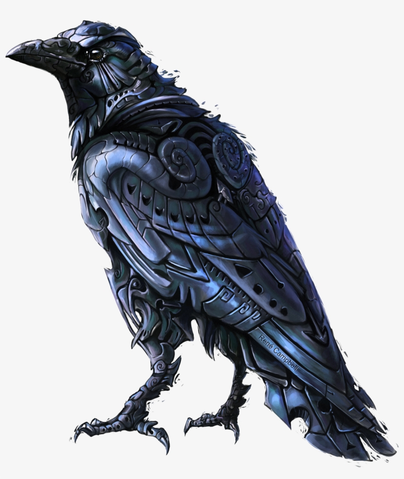 Raven Png - Art Raven, transparent png download