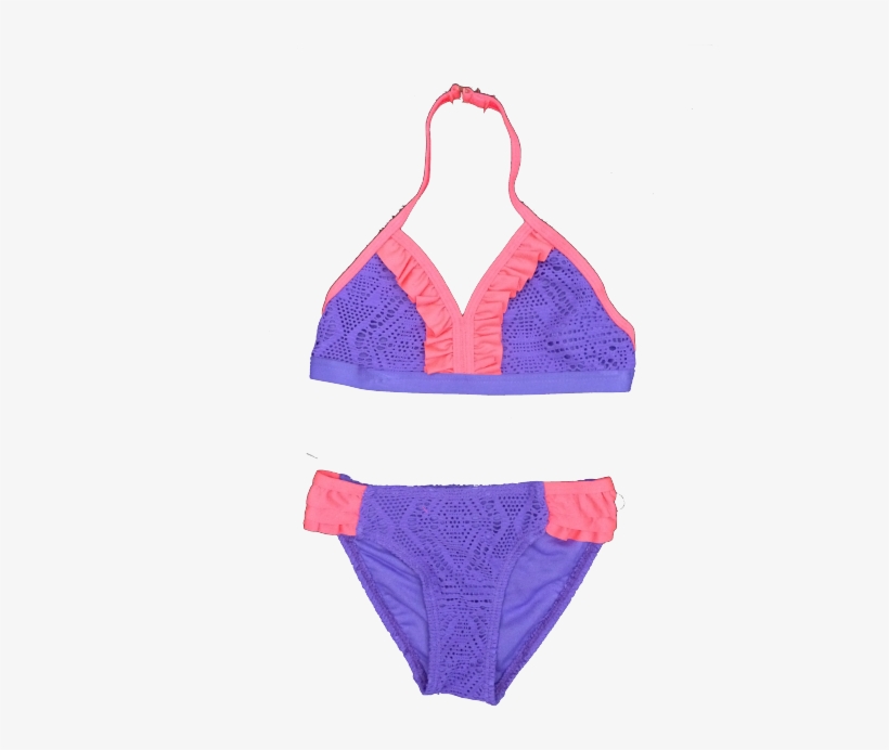 Jantzen Girls Purple Vibrant Crochet Bikini - Swimsuit Bottom, transparent png download