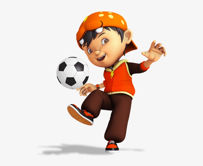 Boboiboy Playing Football - Boboiboy Png, transparent png download