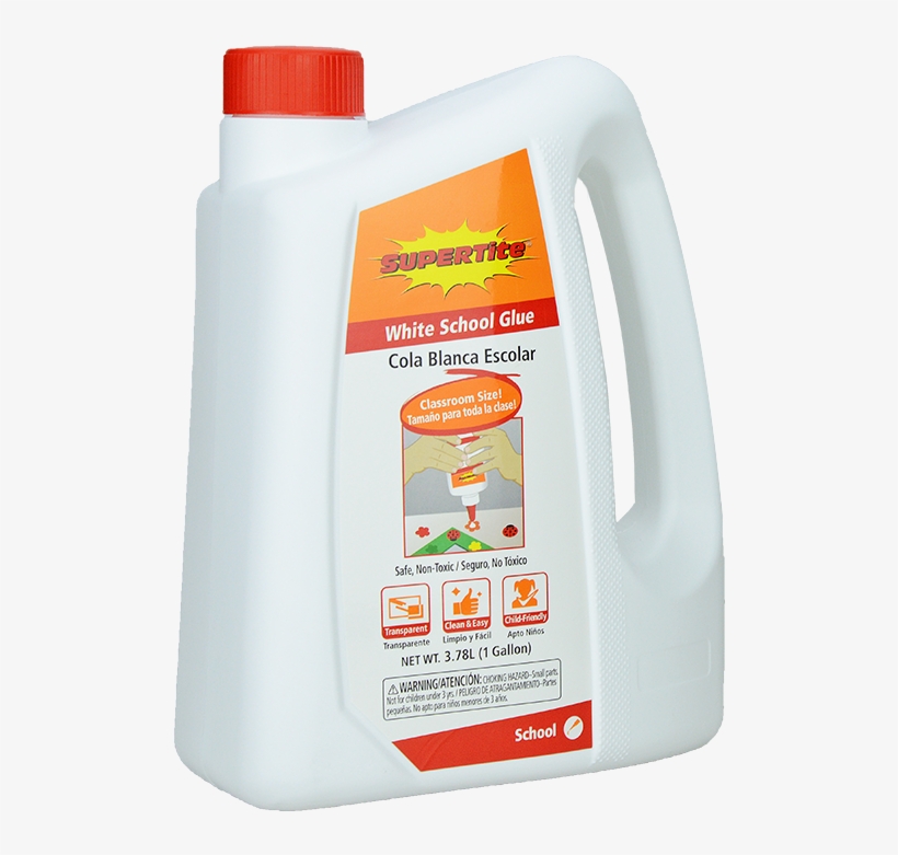 1111 White School Glue 1 Gallon - Cola Blanca Escolar Grande, transparent png download