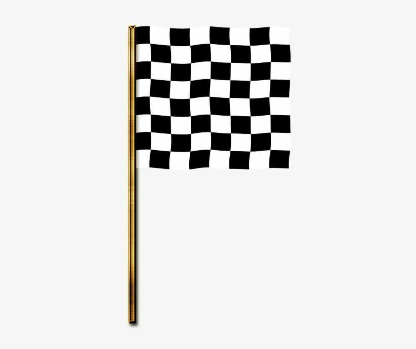 Flag, Targeted Banner, Checkered Flag, Start, Target - Chess Board Black And White, transparent png download