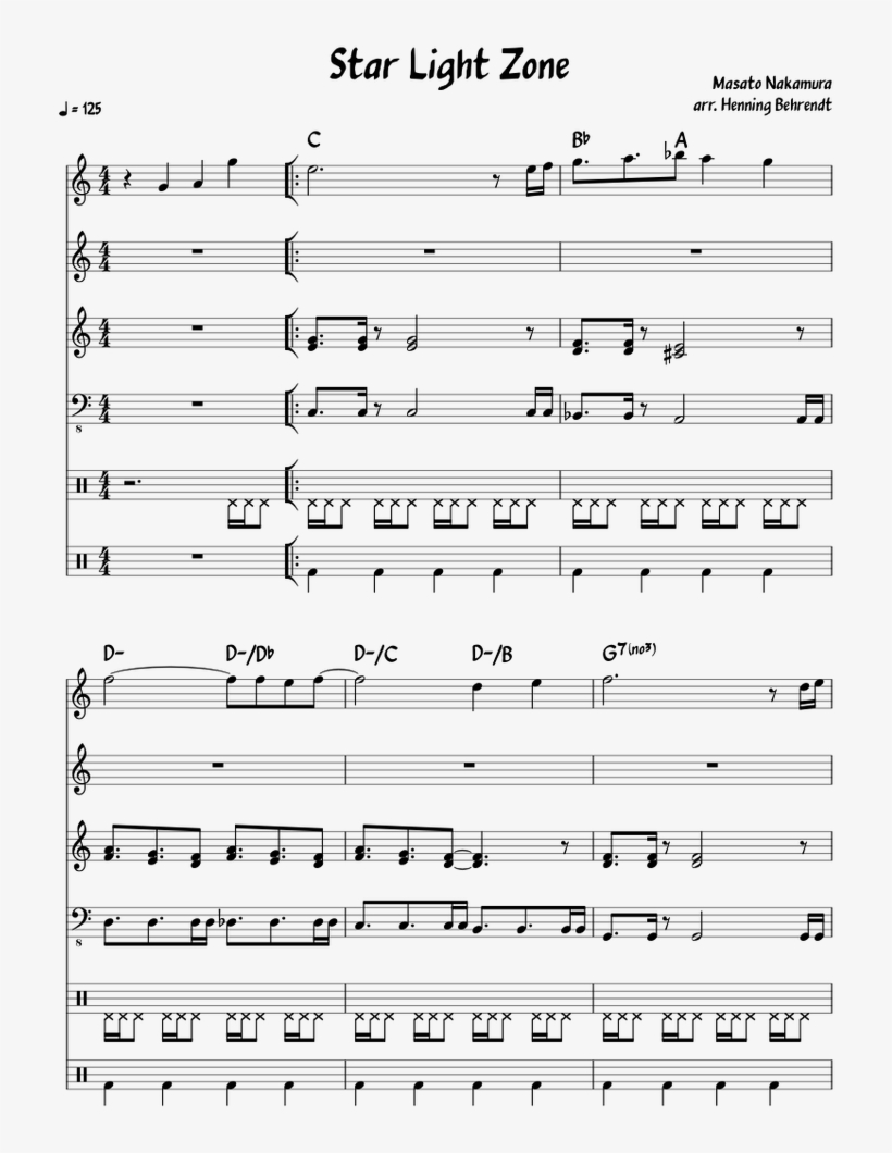 Sonic The Hedgehog - Sheet Music, transparent png download