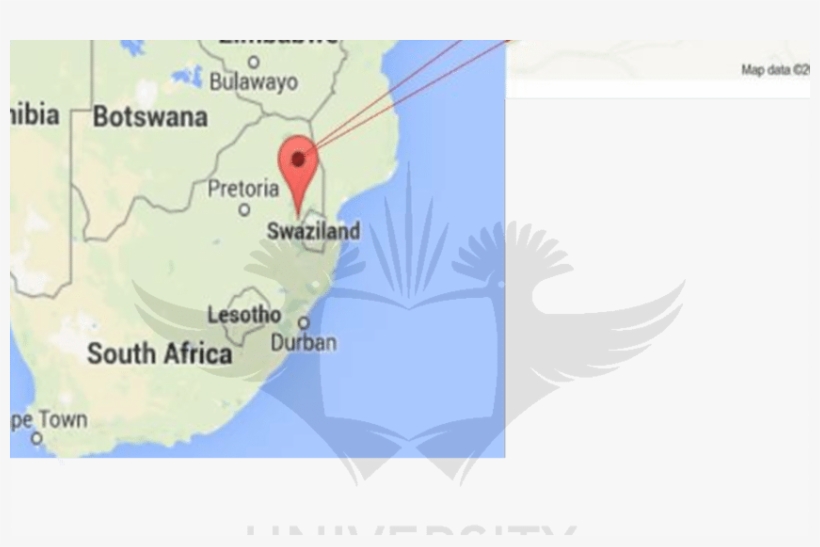 A Google Map Showing The Location Of Lochiel In Mpumalanga, - Atlas, transparent png download