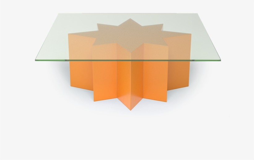 Modern Star Burst Geometric Contemporary Bright Orange - Origami, transparent png download