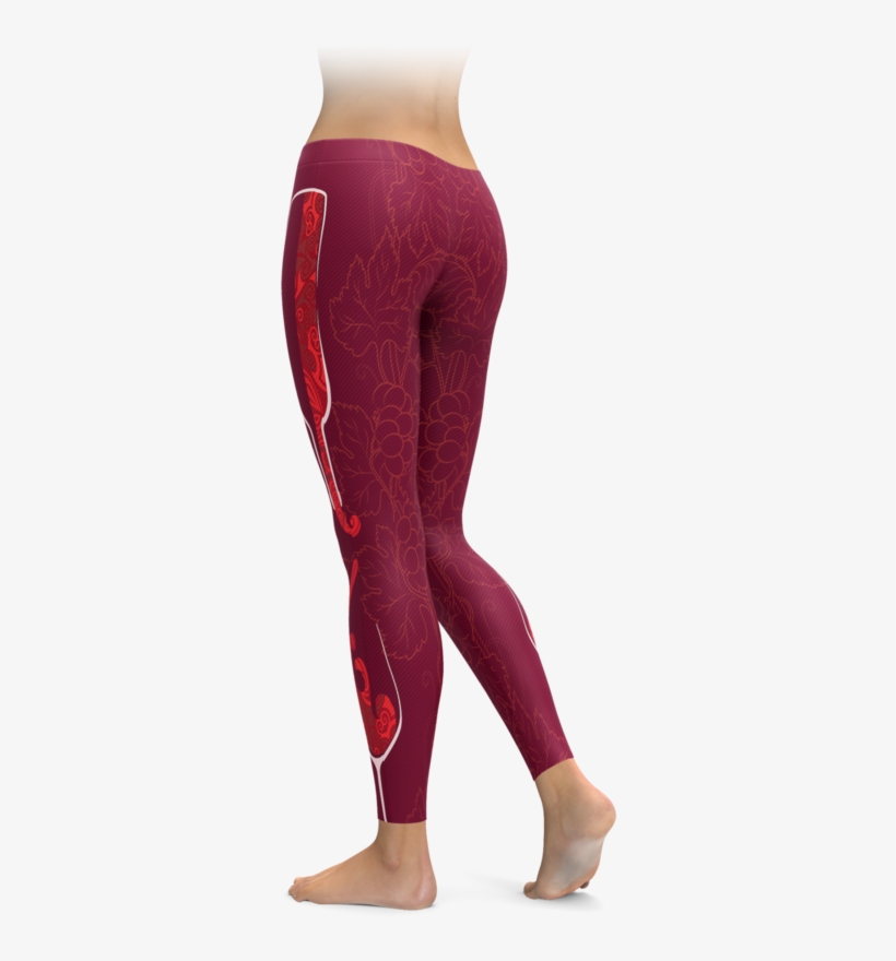 Pouring Wine Leggings - Leggings, transparent png download