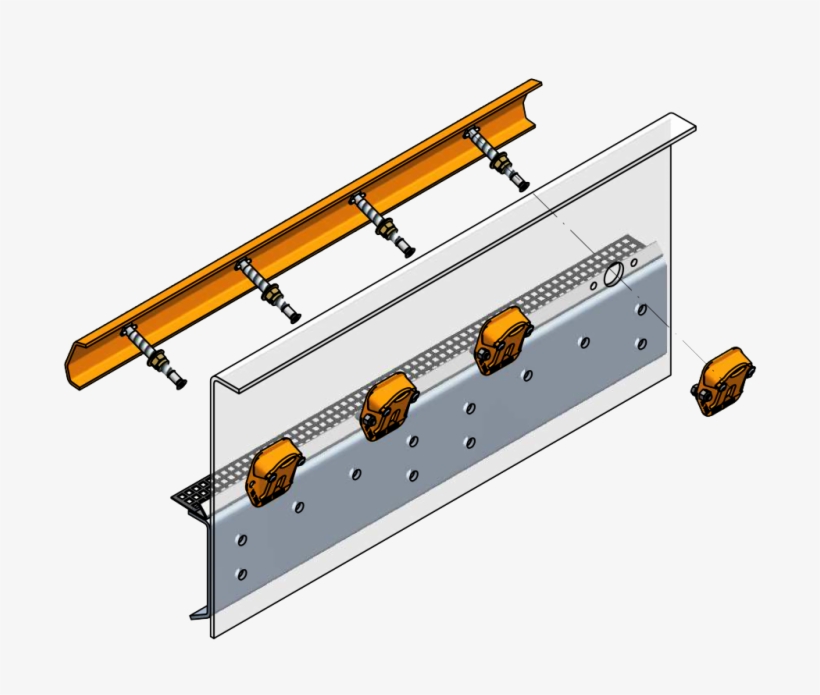 Ty Rail Quick Tensioning System - Technical Drawing, transparent png download