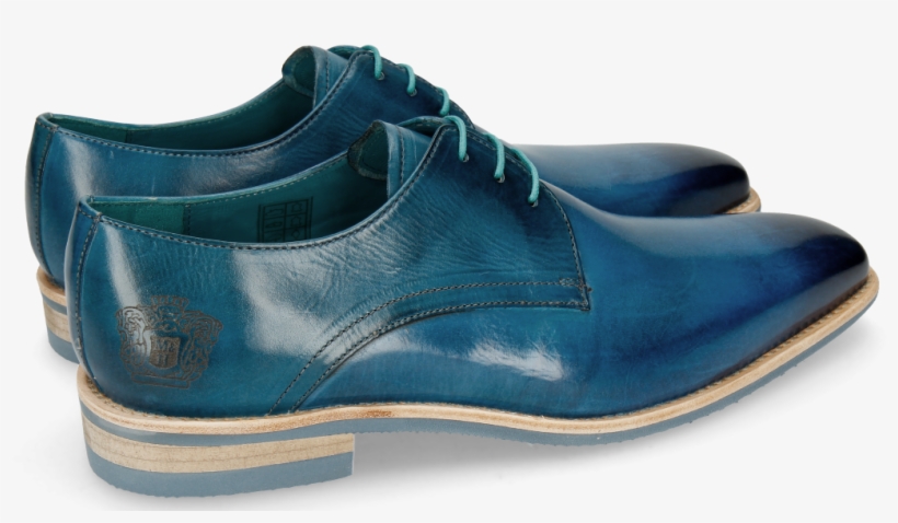 Derby Shoes Lance 24 Bluette Lasercut Crown - Sneakers, transparent png download