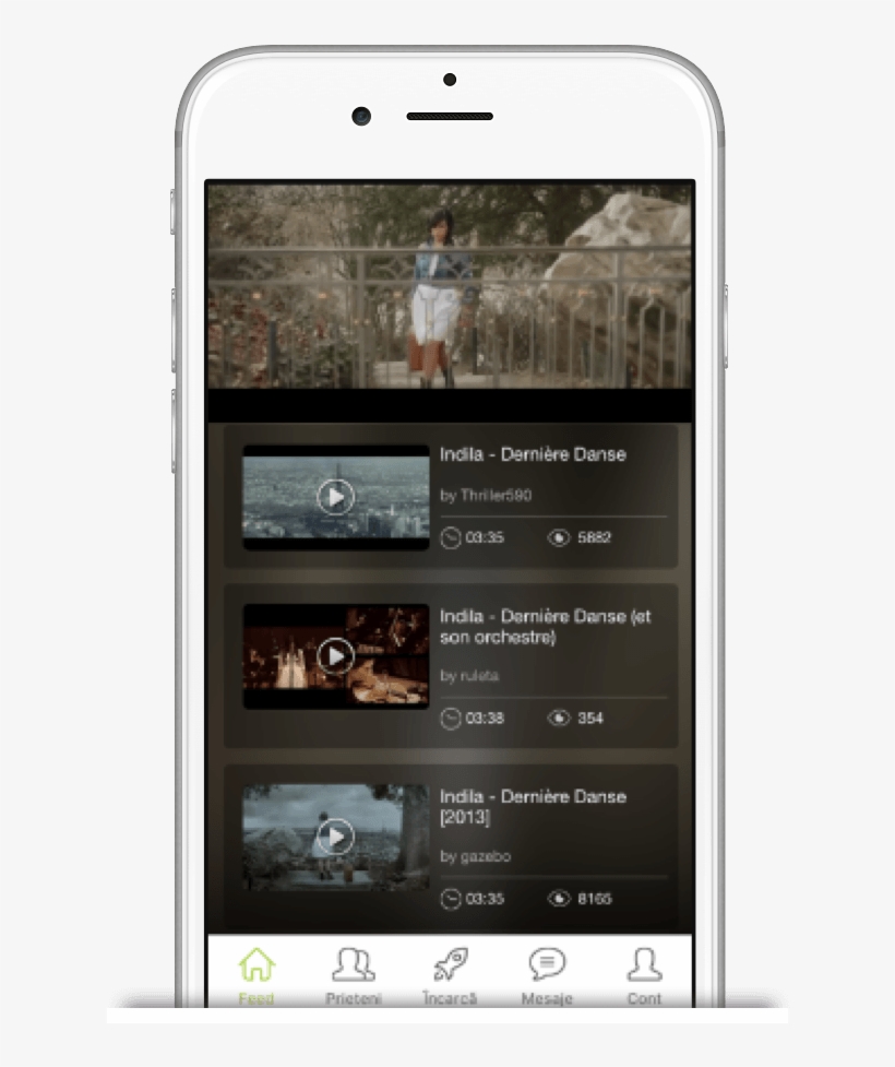 Trilulilu Video Screen - Iphone, transparent png download