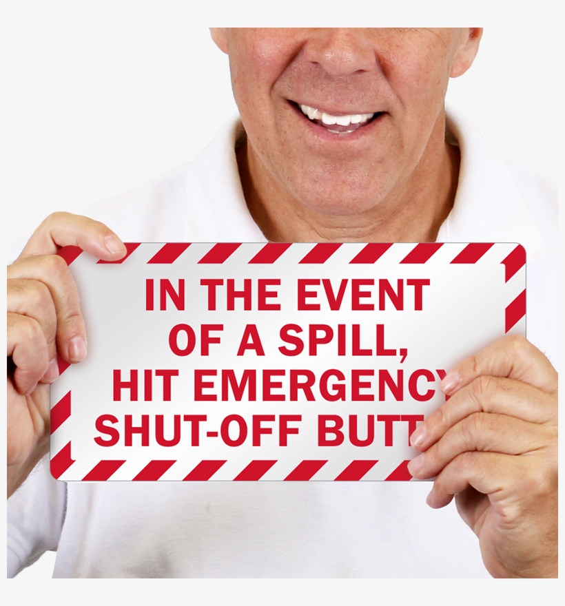 In The Event Of A Spill, Hit Emergency Shut Off Button - Senior Citizen, transparent png download