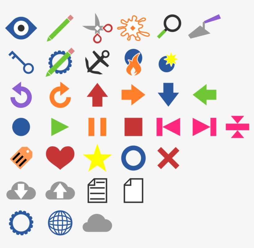 Astrological Symbols Computer Icons Zodiac Color - Symbols Colored, transparent png download