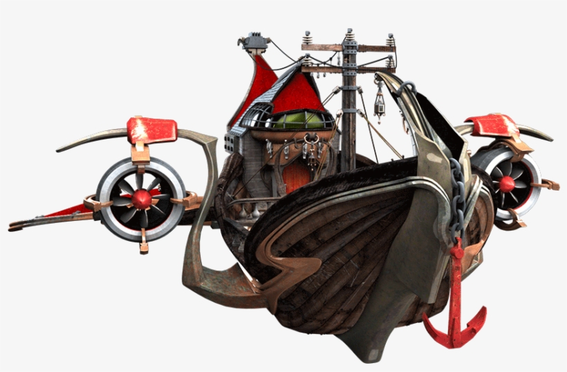 Airship-rendered - Airplane, transparent png download