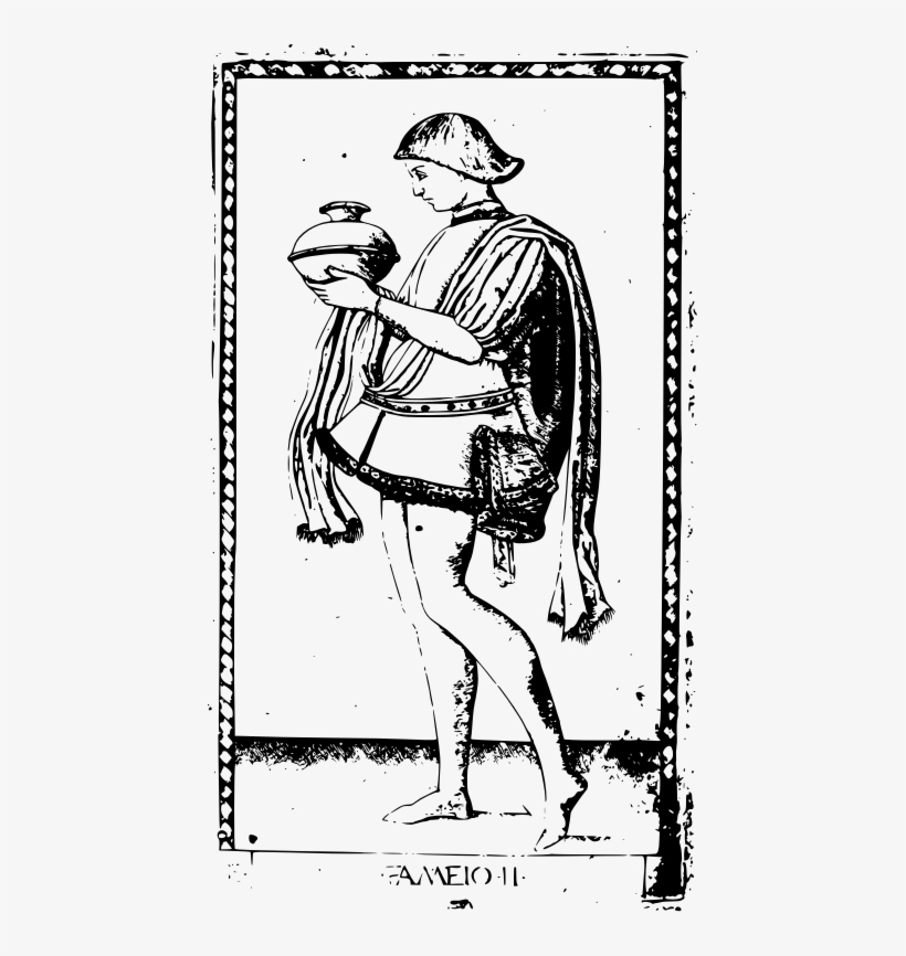 This Png File Is About Tarot , Magic , Occult , Tarocchi - Servant, Plate Two From The Ranks, transparent png download