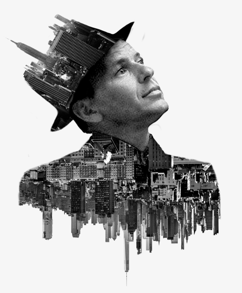 Frank Sinatra And New York City Double Exposure - Frank Sinatra Artwork 1, transparent png download