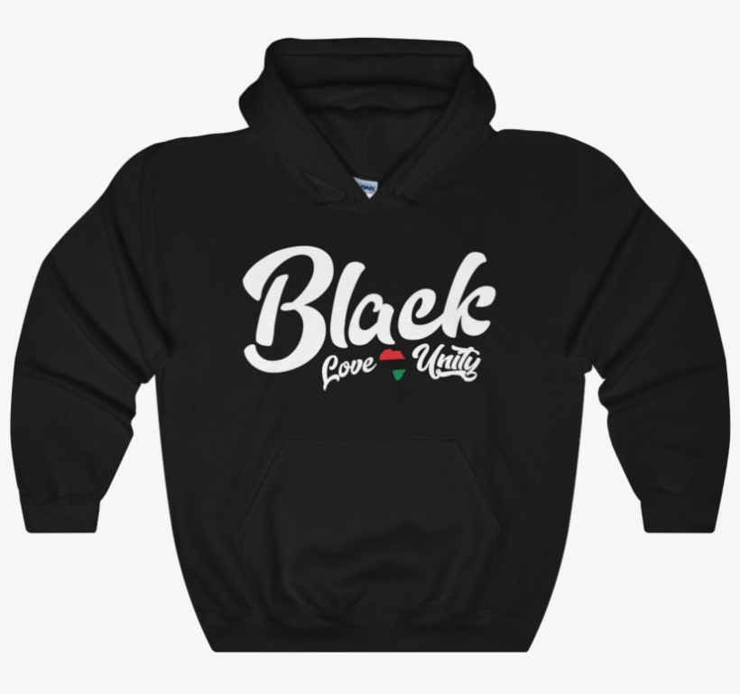 Black Love & Unity Hoodie - Sweatshirt, transparent png download