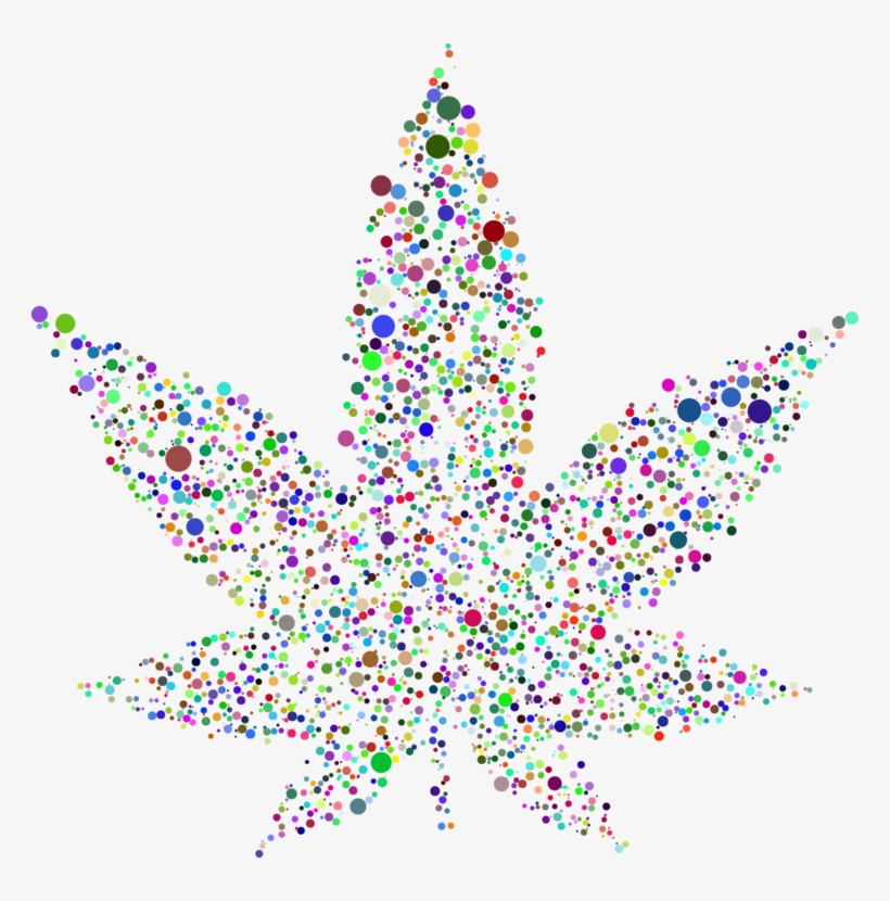 Cannabis Christmas Tree Flyer Leaf Christmas Day - Transparent Marijuana Christmas Clipart, transparent png download