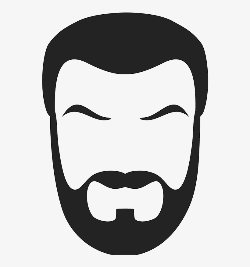 Short Boxed Beard Rubber Stamp - Cartoon Police With Beard, transparent png download