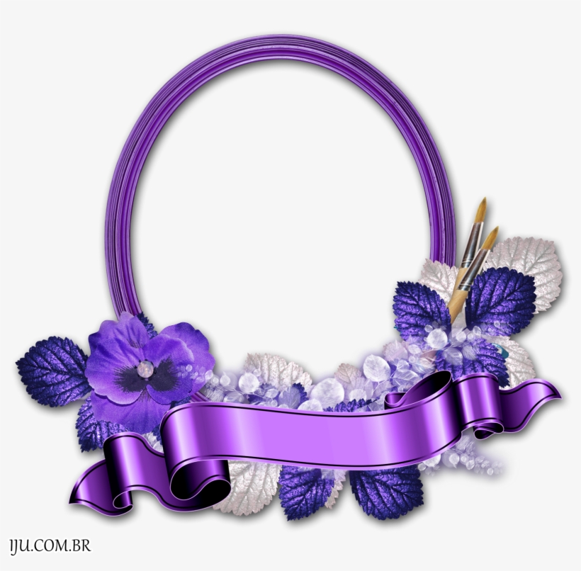 Molduras Para Fotos - Purple Cluster Frames, transparent png download
