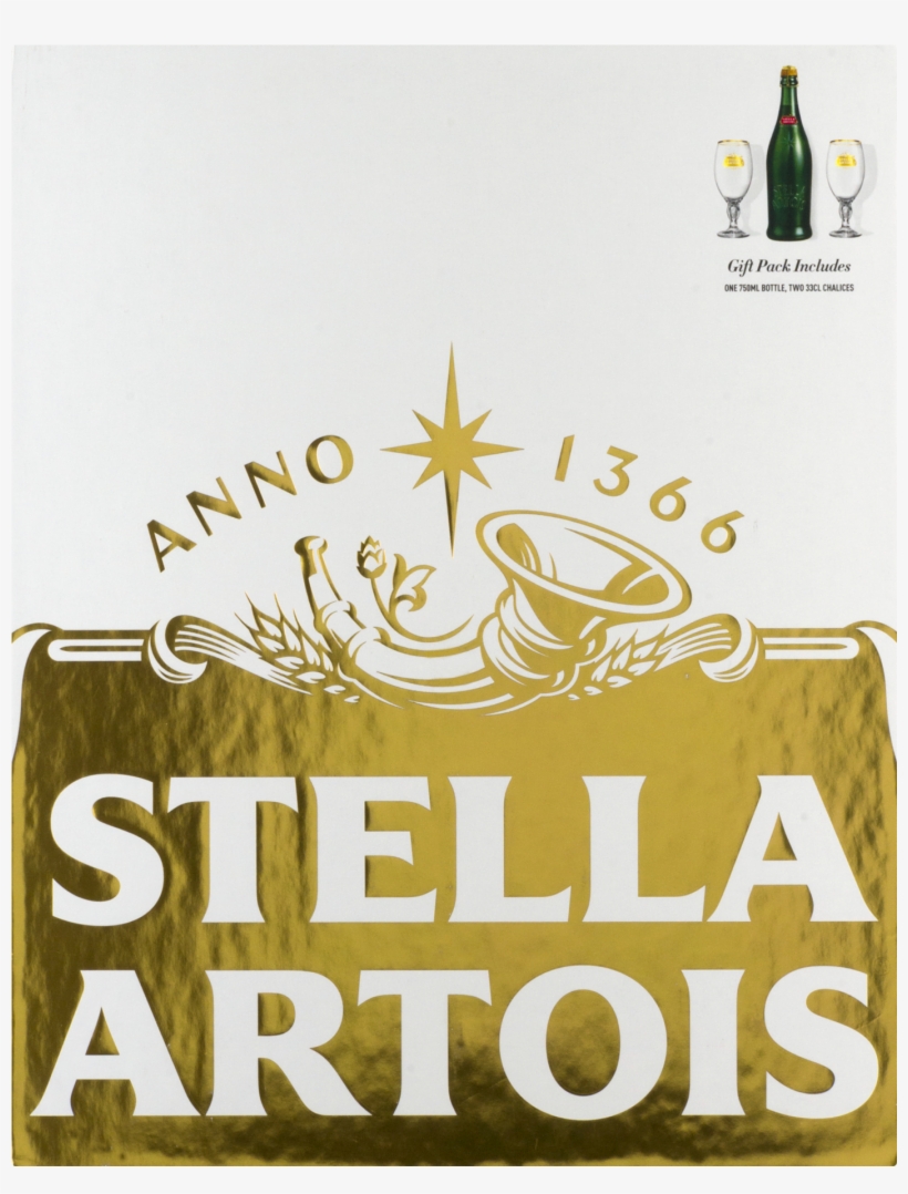 Stella Artois Lager Anno 1366 Gift Pack, 750 Ml Bottle - Stella Artois, transparent png download