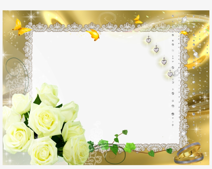 Frames Png - Casamento - Garden Roses, transparent png download