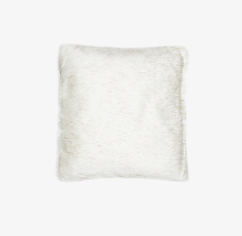 Image For 24x24" Ivory Arctic Fox Fur Decorative Pillow - Wood, transparent png download