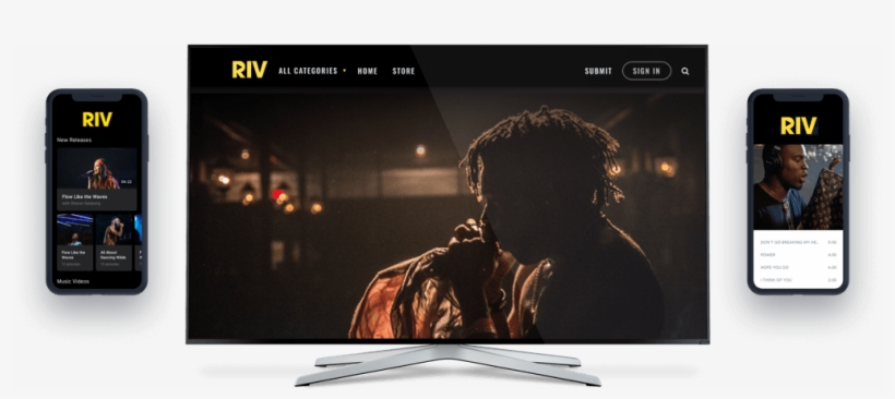 Easily Launch Your Ott Video Apps On Mobile And Tv - Led-backlit Lcd Display, transparent png download