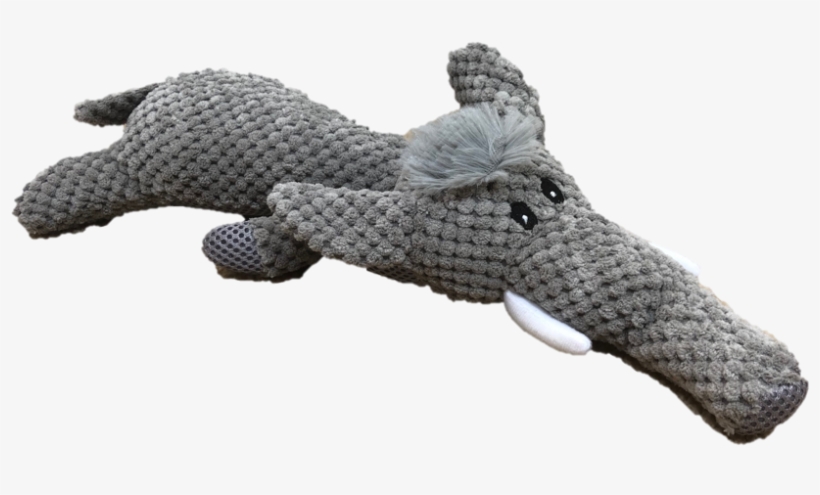Paisley Paws Plush Squeaky Elephant Dog Toy - Nile Crocodile, transparent png download