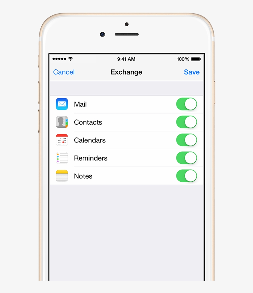 Iphone Ios Sync Address - Iphone Exchange Setup, transparent png download
