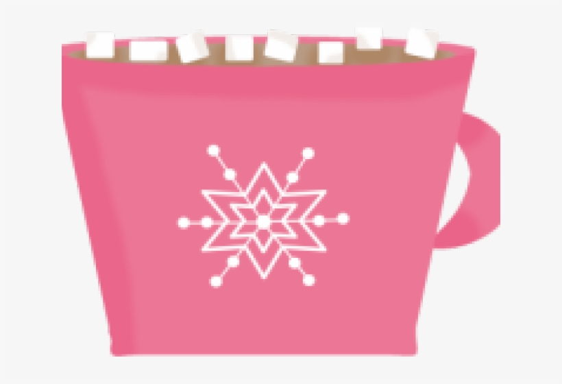 Hot Chocolate Clipart Marshmallow Clipart - Red Snowflakes, transparent png download