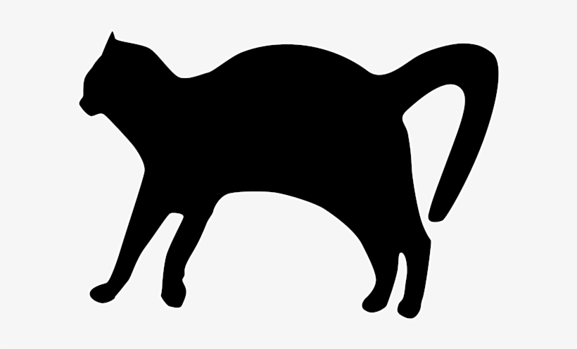 Cat Silhouette2 - Black Cat, transparent png download