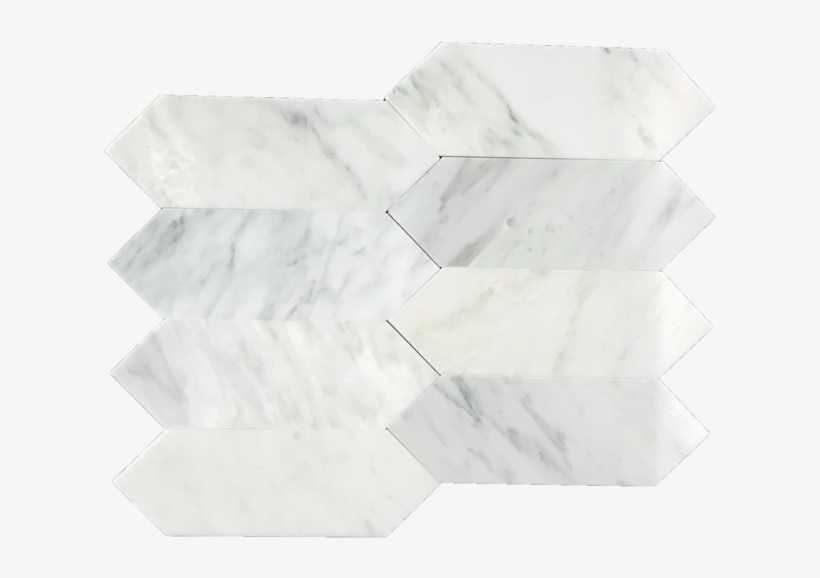 Picket 4"x12" Pearl White Honed - Construction Paper, transparent png download