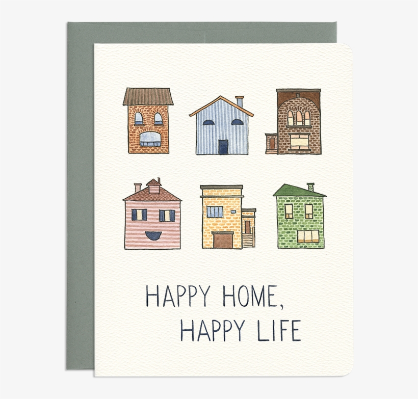 Heartwarming Housewarming Greeting Card - House, transparent png download