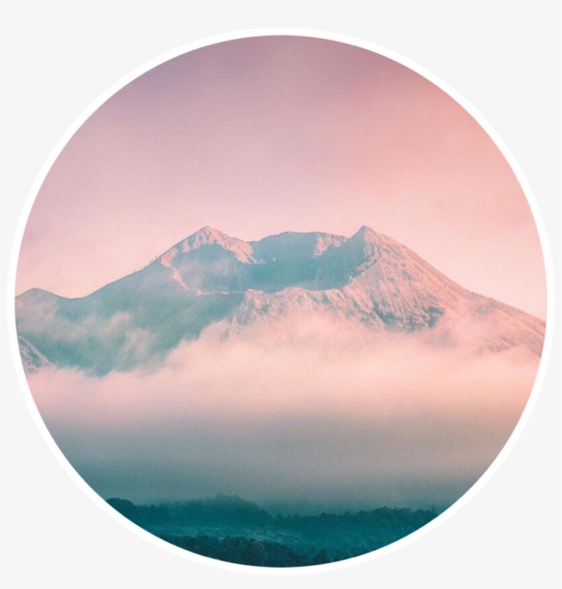 Mountain Forest Pink Aesthetic - Mountain Aesthetic, transparent png download