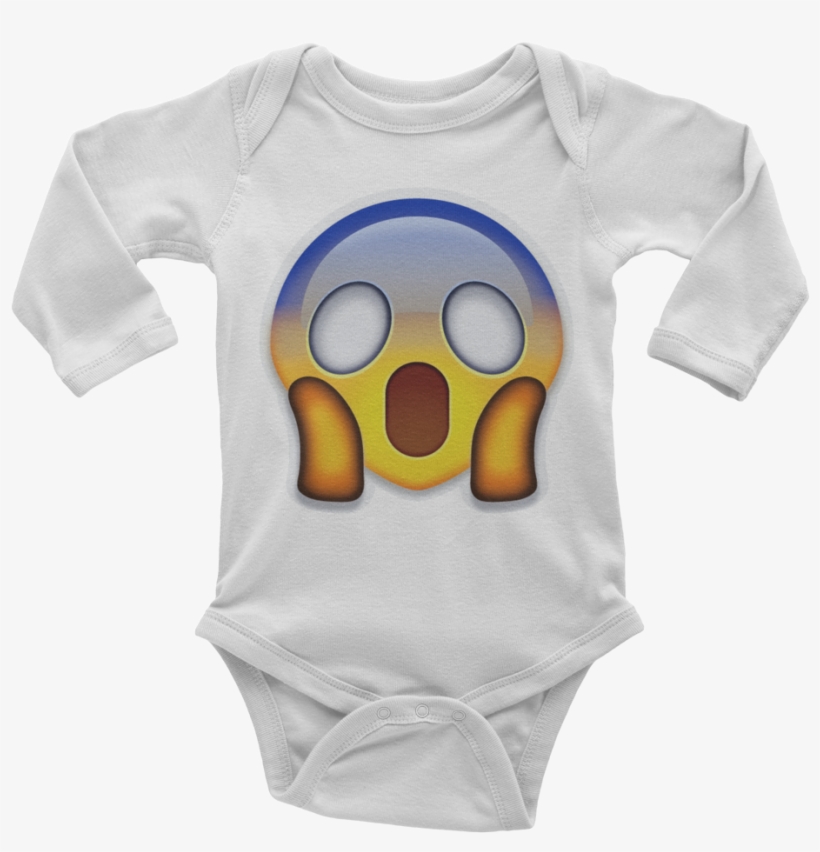 Emoji Baby Long Sleeve One Piece - Infant Bodysuit, transparent png download