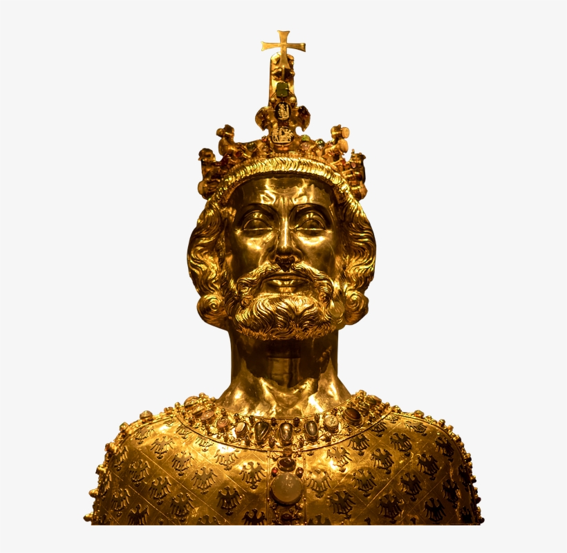 Bust Png - Golden Statue Png, transparent png download