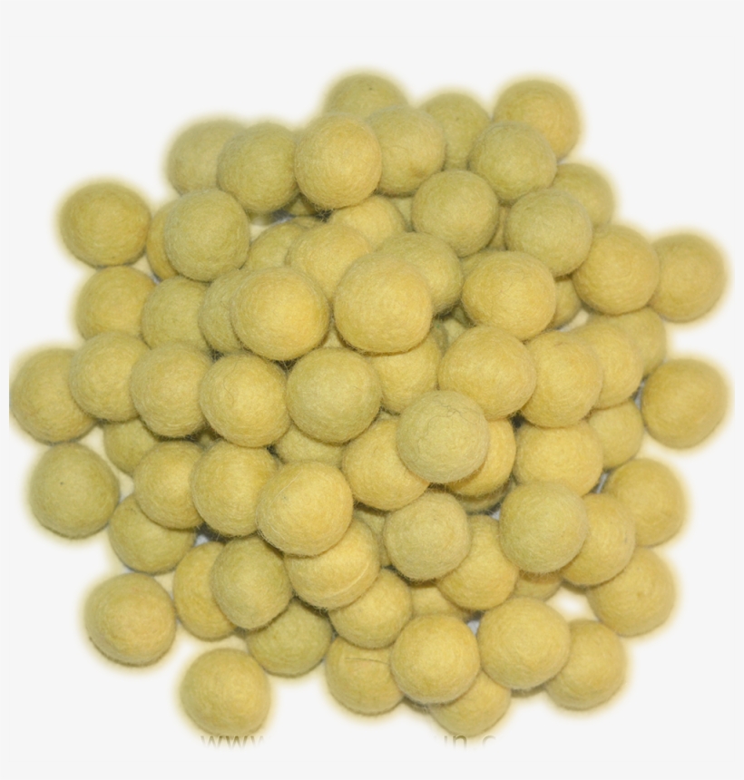 Beige Yellow Wool Felt Balls Nepal - Soft Tennis, transparent png download