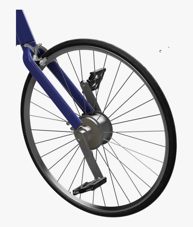 The Front Wheel Direct-drive Gearhub - Hybrid Bicycle, transparent png download