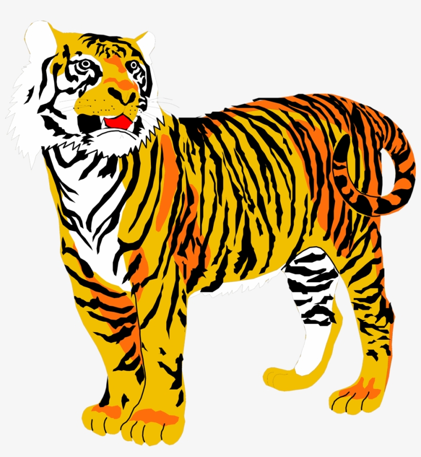 Image Black And White Download Tigers Free Stock Photo - Tiger Clip Art Transparent Background, transparent png download