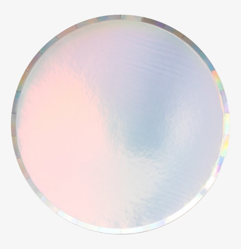 Iridescent Plate- Large - Party, transparent png download