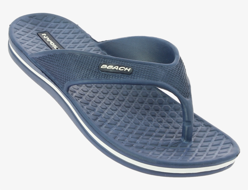 Madigan Men's Beach Slippers Yacht Blue - Flip-flops, transparent png download