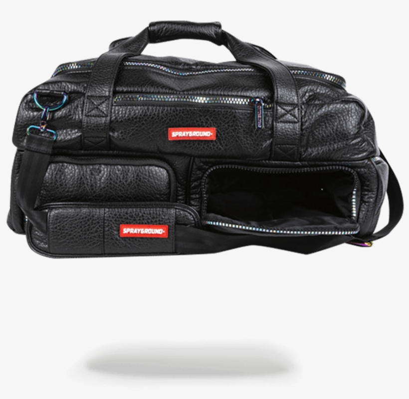Black Leather Iridescent Sneaker Duffle - Duffel Bag, transparent png download