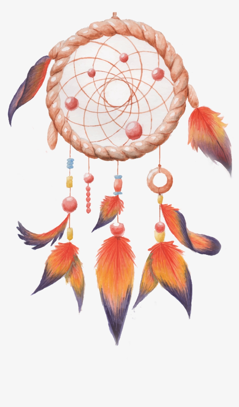 Dreamcatcher Watercolor Painting - Dreamcatcher, transparent png download