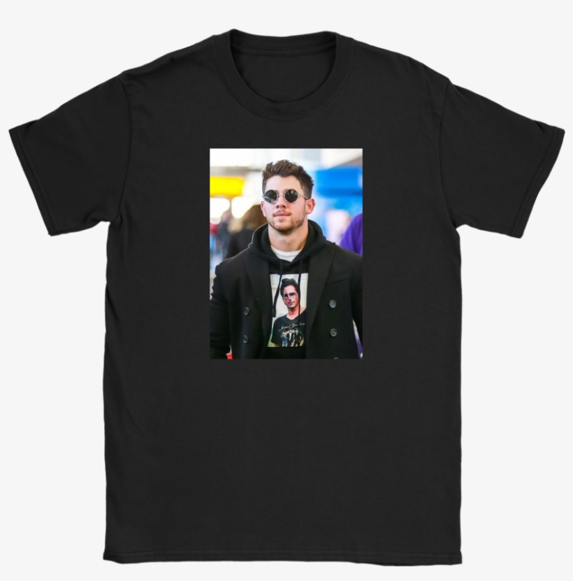 Nick Jonas Wearing A Shirt Of John Stamos Wearing A - Shirt, transparent png download