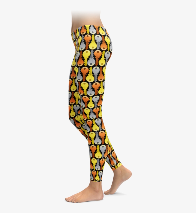 Tessellated House Keys Leggings - Leggings, transparent png download