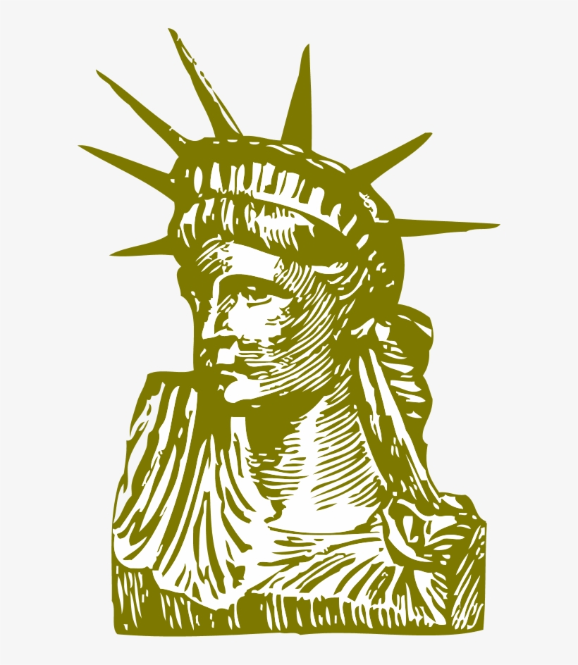 Statue Of Liberty Detail Vector Clip Art - Poster About Matdan Jagruti, transparent png download