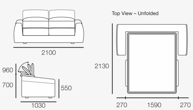 Popular Reogrand Sofa Bed Packages, transparent png download