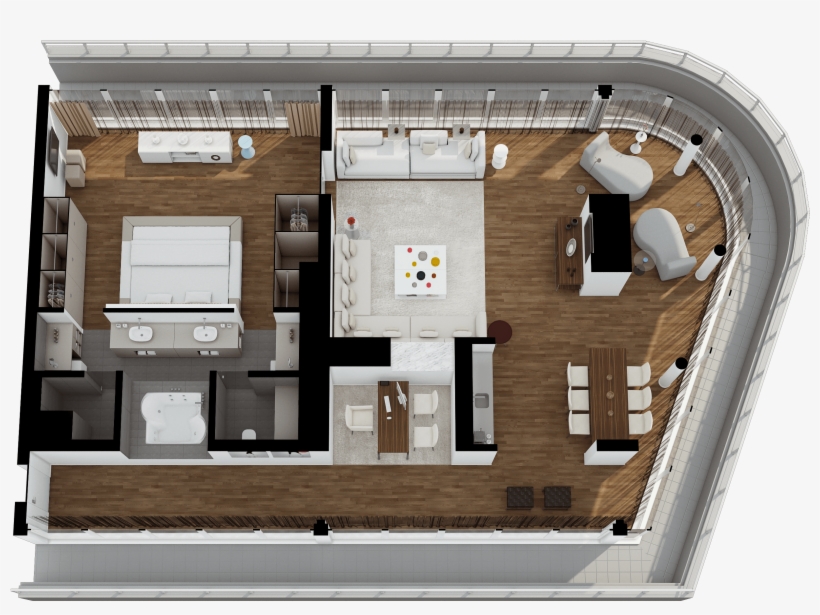 The Luxurious Top Of The Town Penthouse With View Over - Floor Plan, transparent png download