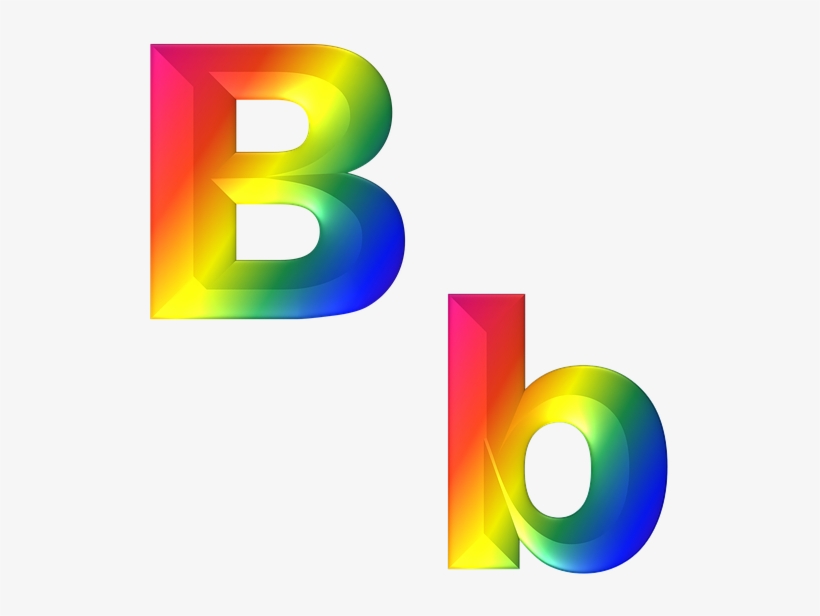 B Png - Rainbow Letter B Png, transparent png download