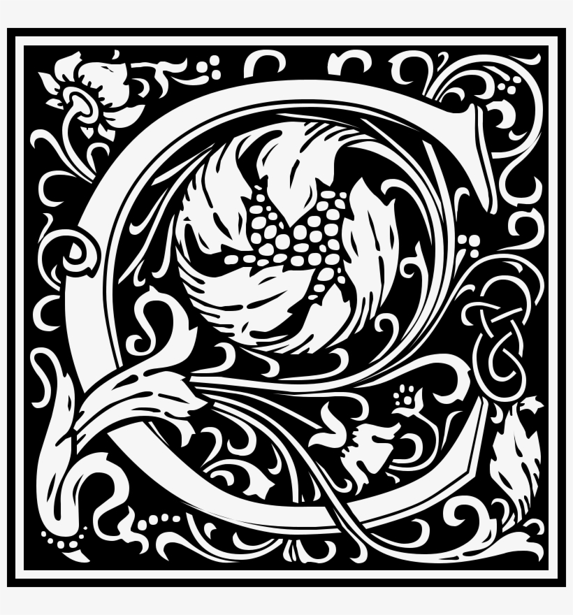 William Morris Letter C - William Morris Letter Tiles C, transparent png download