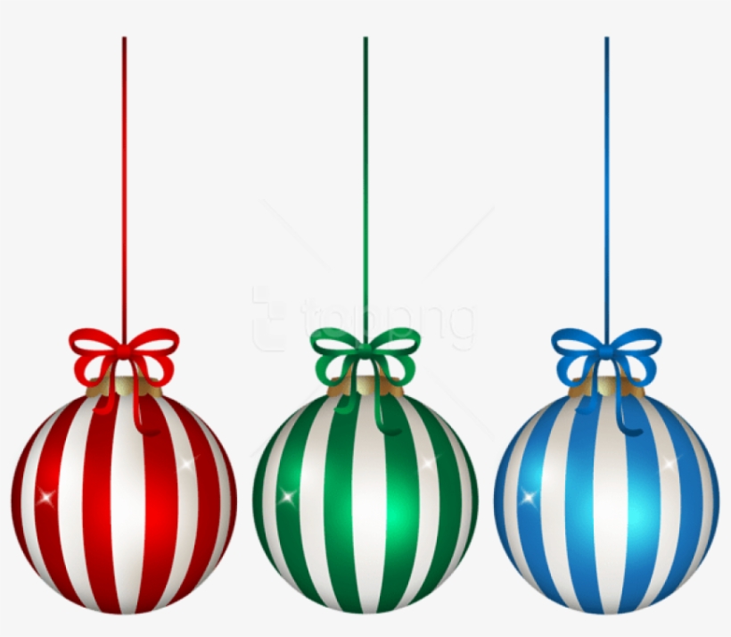 Free Png Christmas Hanging Ornament Set Png - Transparent Hanging Ornaments Png, transparent png download