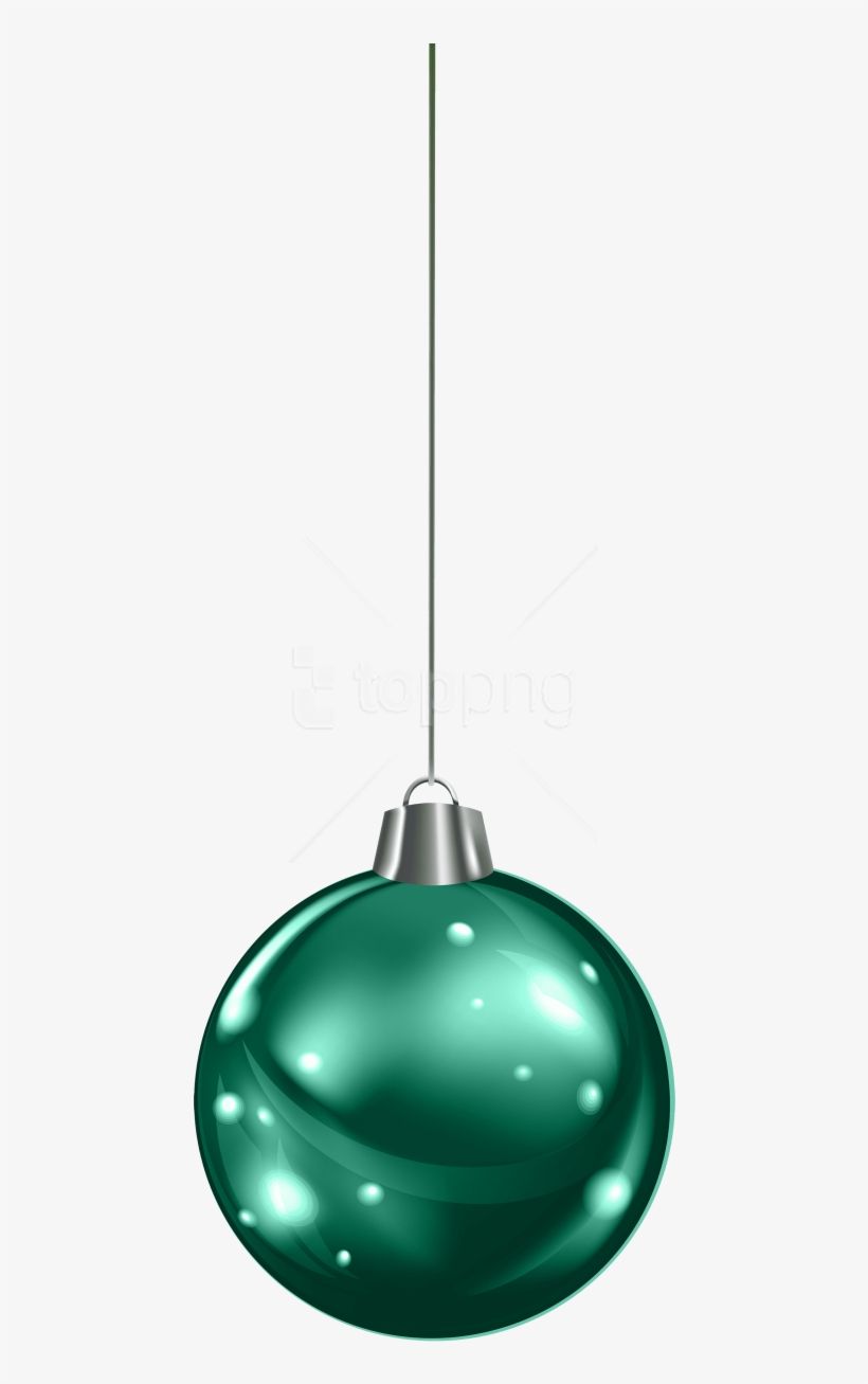 Free Png Hanging Green Christmas Ball Png Images Transparent - Green Christmas Hanging Ball, transparent png download